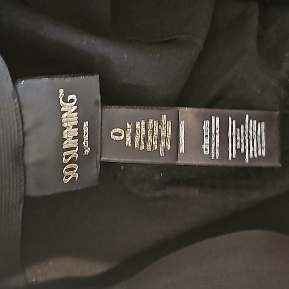 Chicos 0 So Slimming black white polka dot pull on ankle pants sz 4/6 SM WP285 - Picture 5 of 6